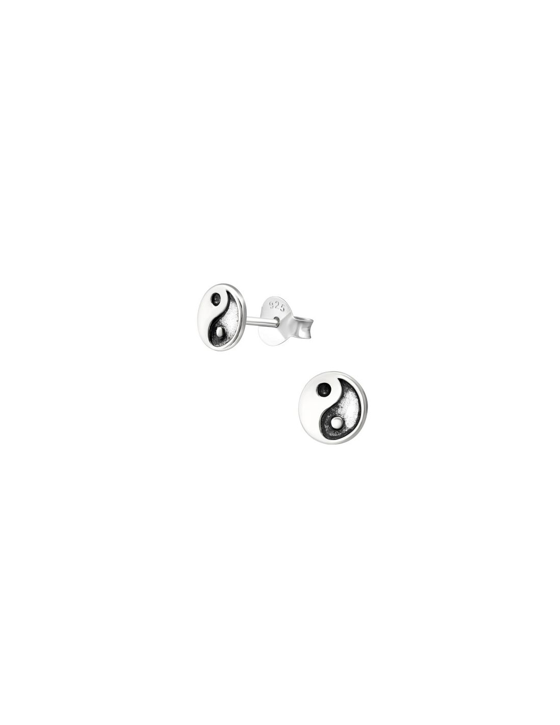 Aros de Plata Yin-Yang -