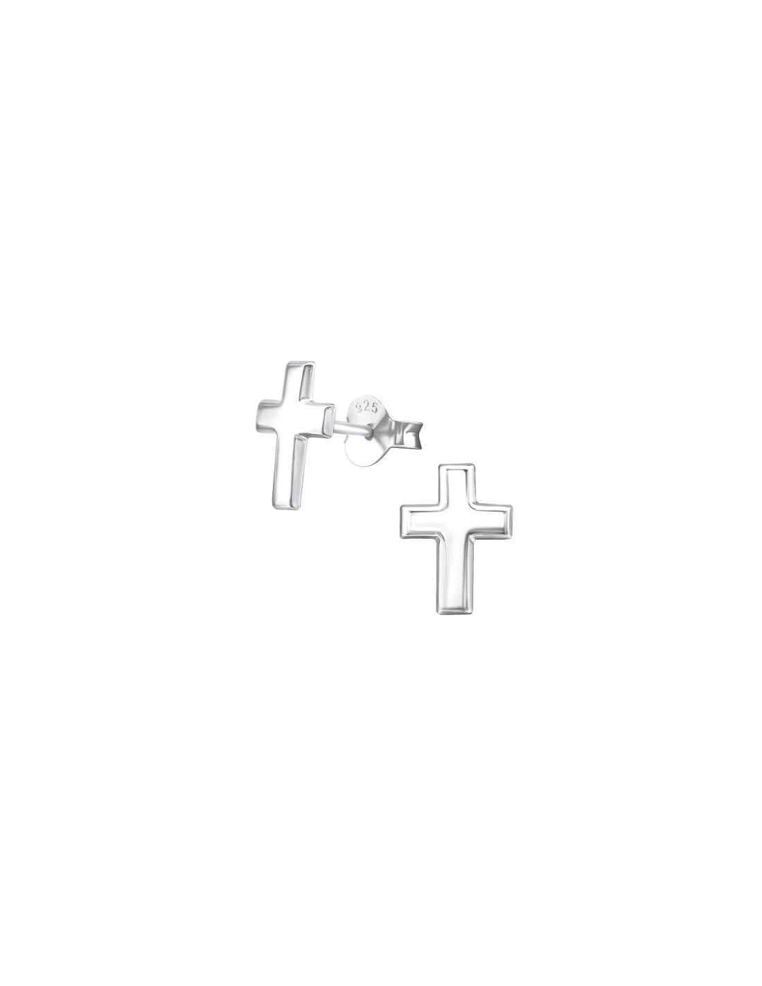 Aros de Plata Cross -