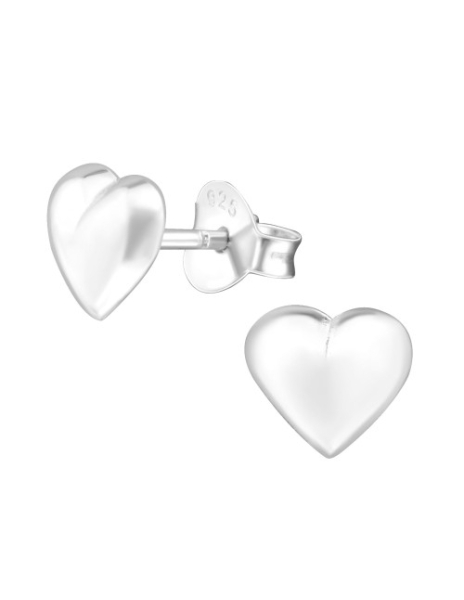 Aros de Plata Heart -