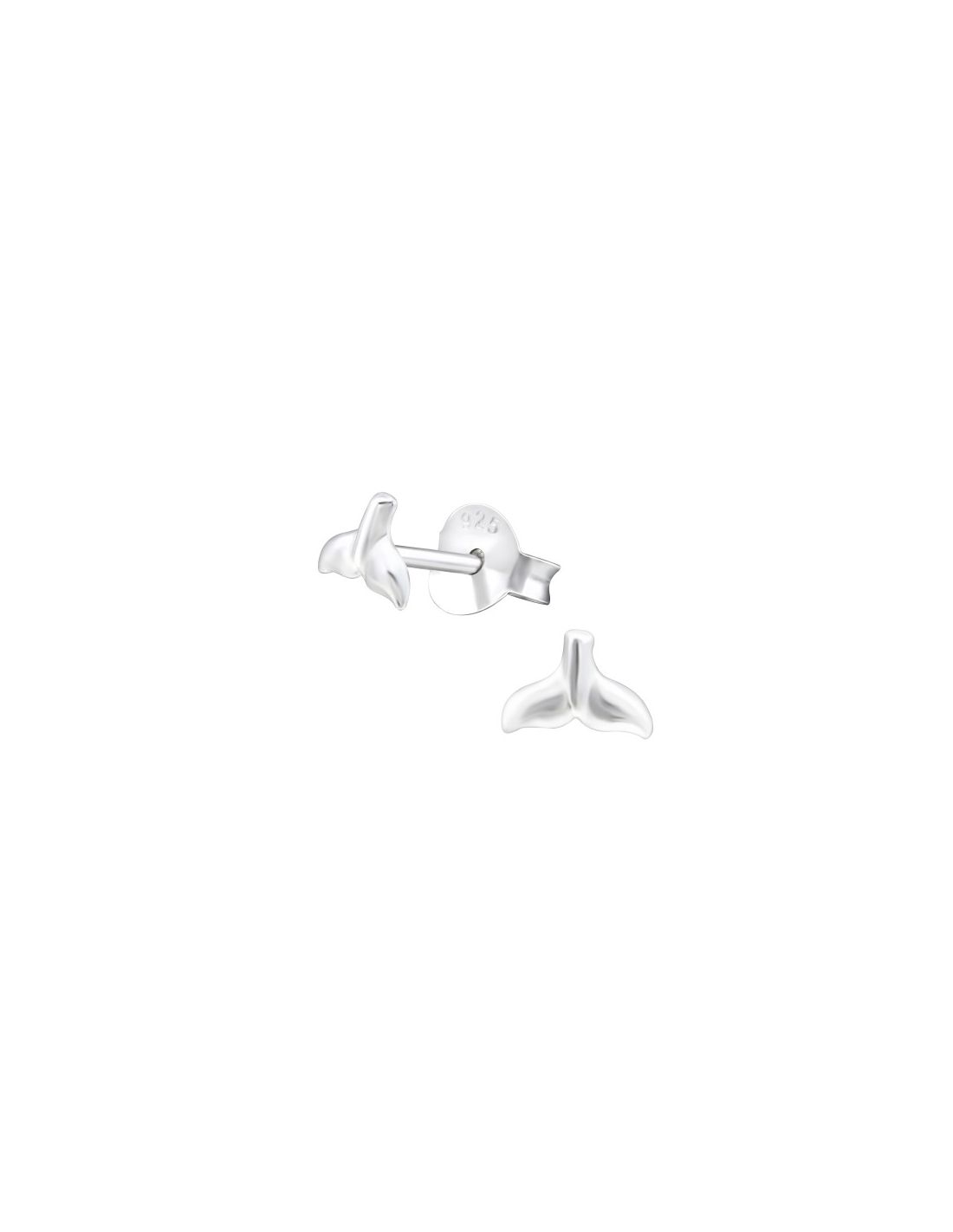 Aros de Plata Whale's Tail -