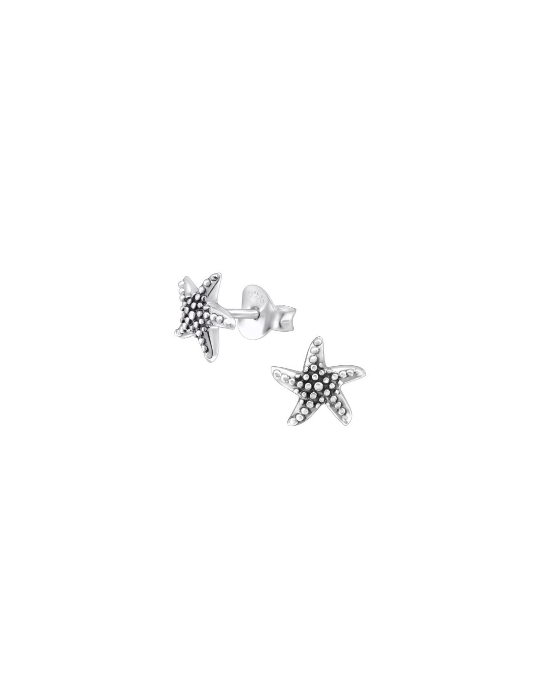 Aros de Plata Starfish -
