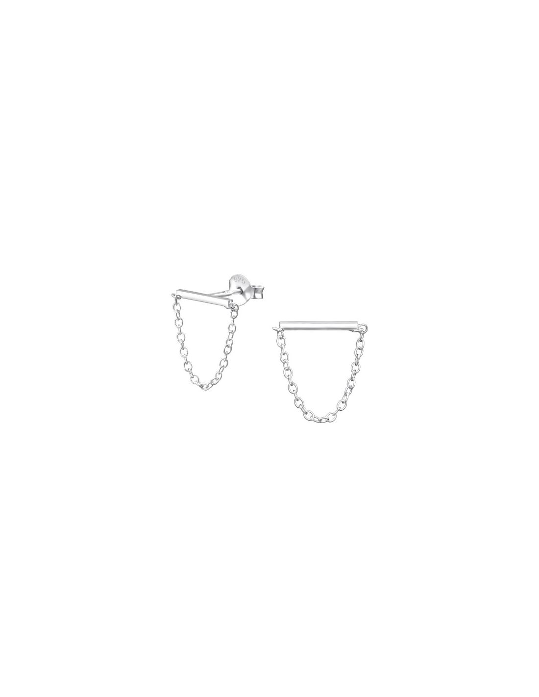 Aros de Plata Bar With Hanging Chain -