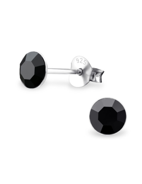 Aros de Plata 5Mm Round Jet 2