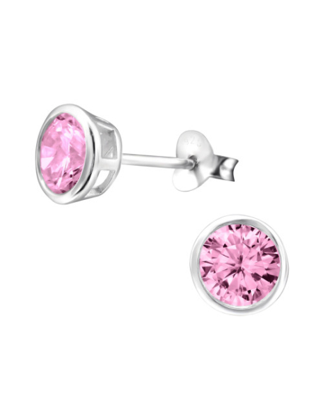 Aros de Plata Round 6Mm CZ... 2