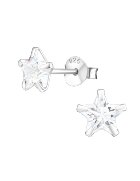 Aros de Plata Star 6Mm CZ... 2