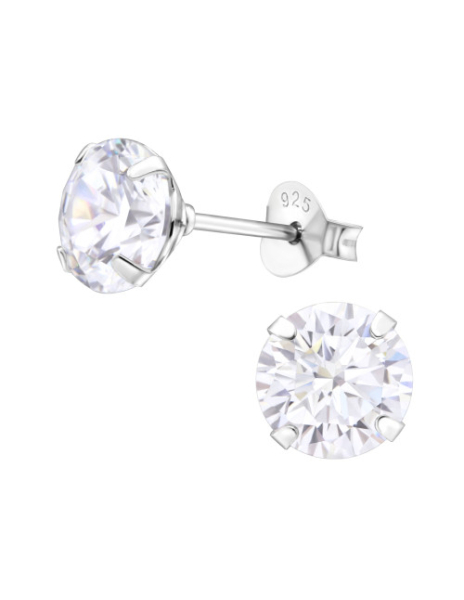 Aros de Plata Round 7Mm CZ... 2
