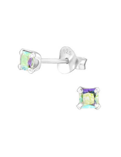 Aros de Plata Square 3Mm AB... 2