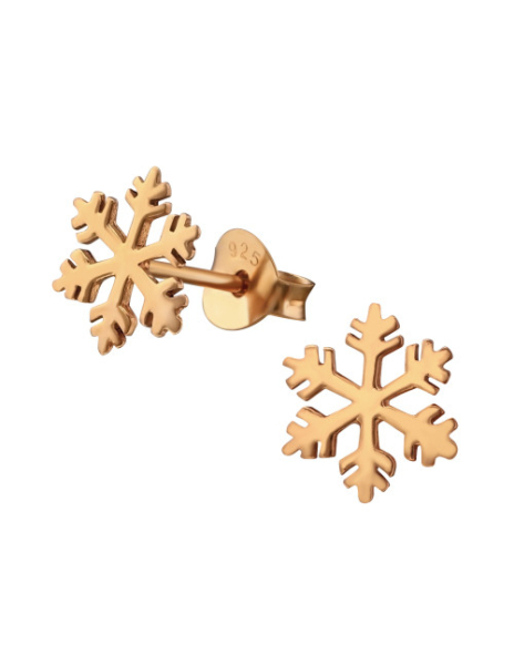Aros de Plata Snowflake - 2
