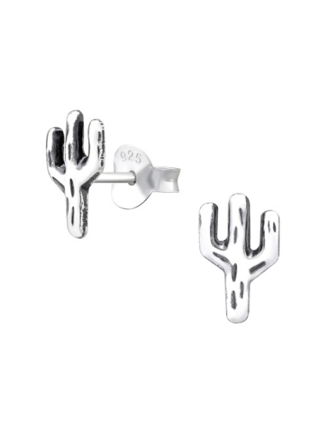 Aros de Plata Cactus - 2