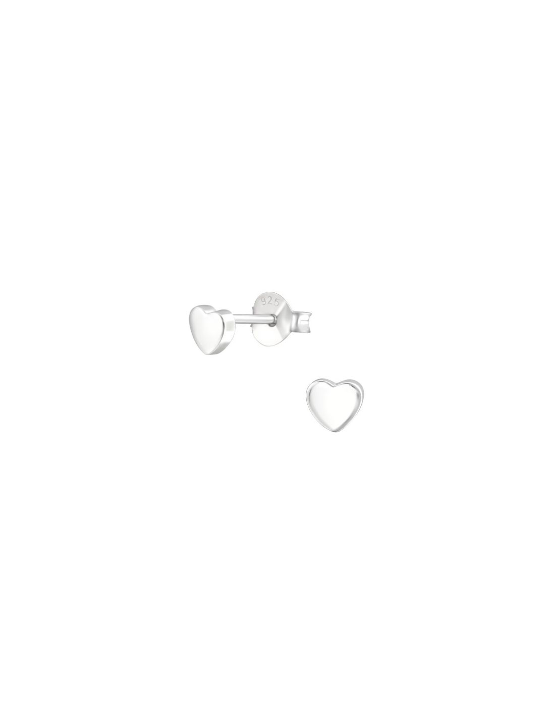 Aros de Plata Heart -