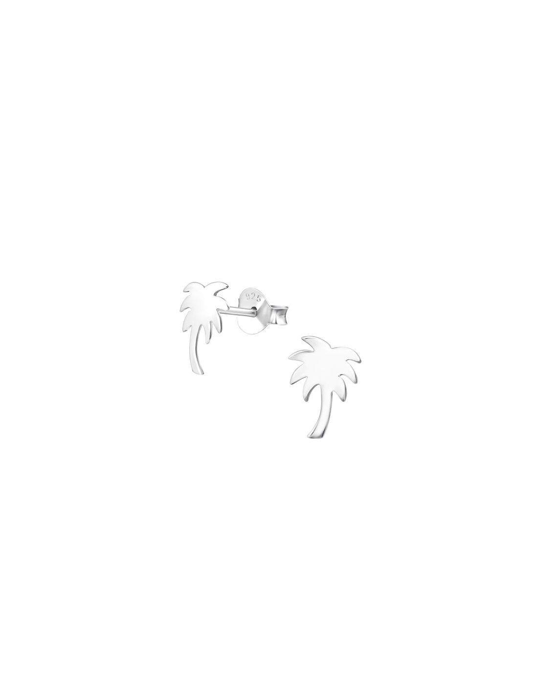 Aros de Plata Palm Tree -