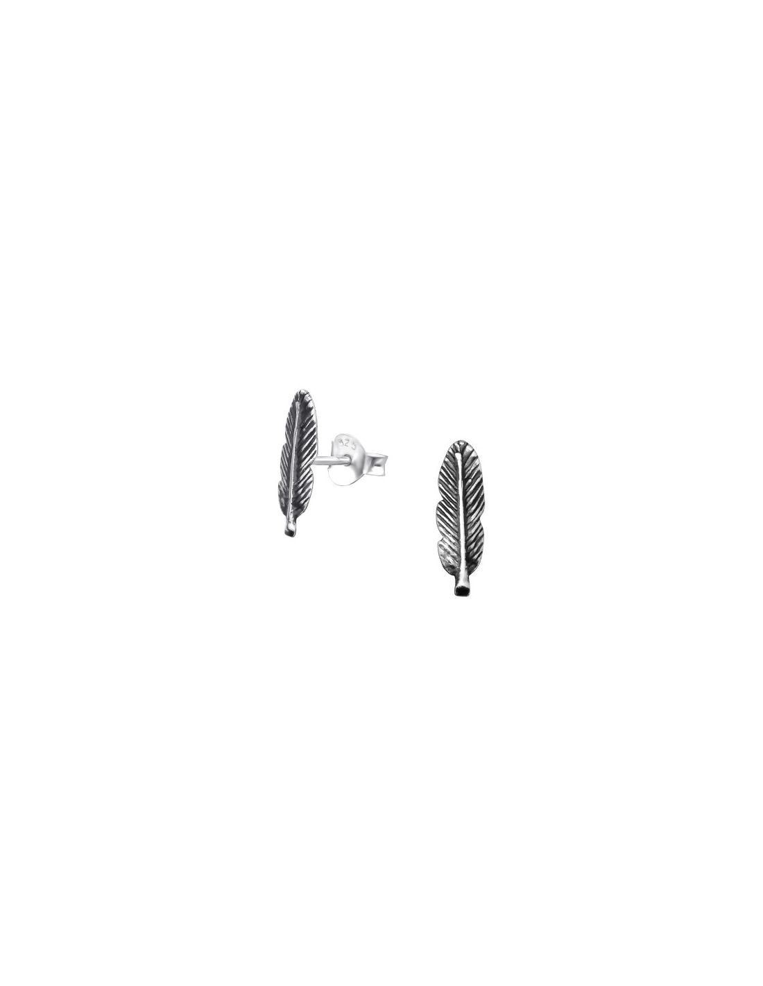 Aros de Plata Feather -