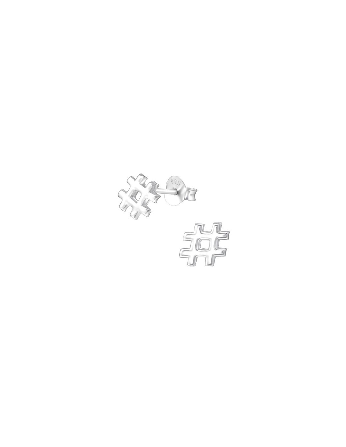 Aros de Plata Hashtag -