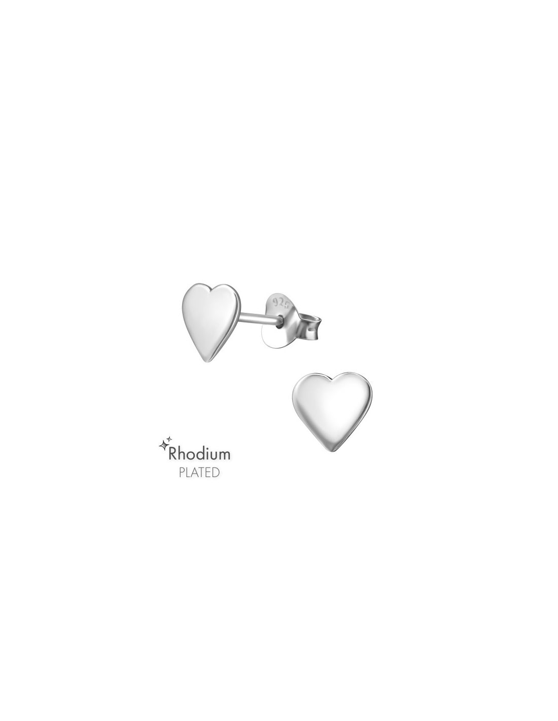 Aros de Plata Heart -