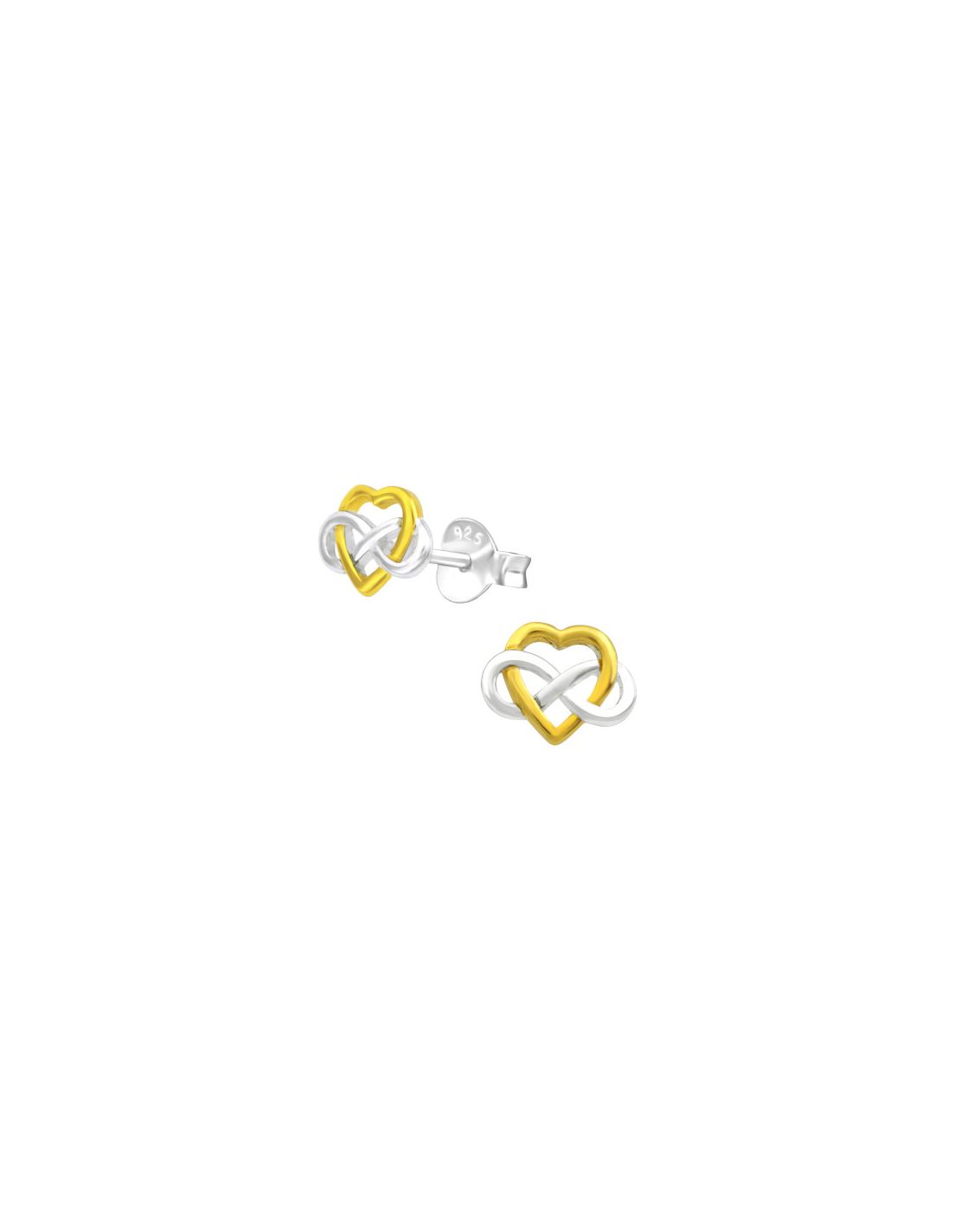 Aros de Plata Celtic Heart -