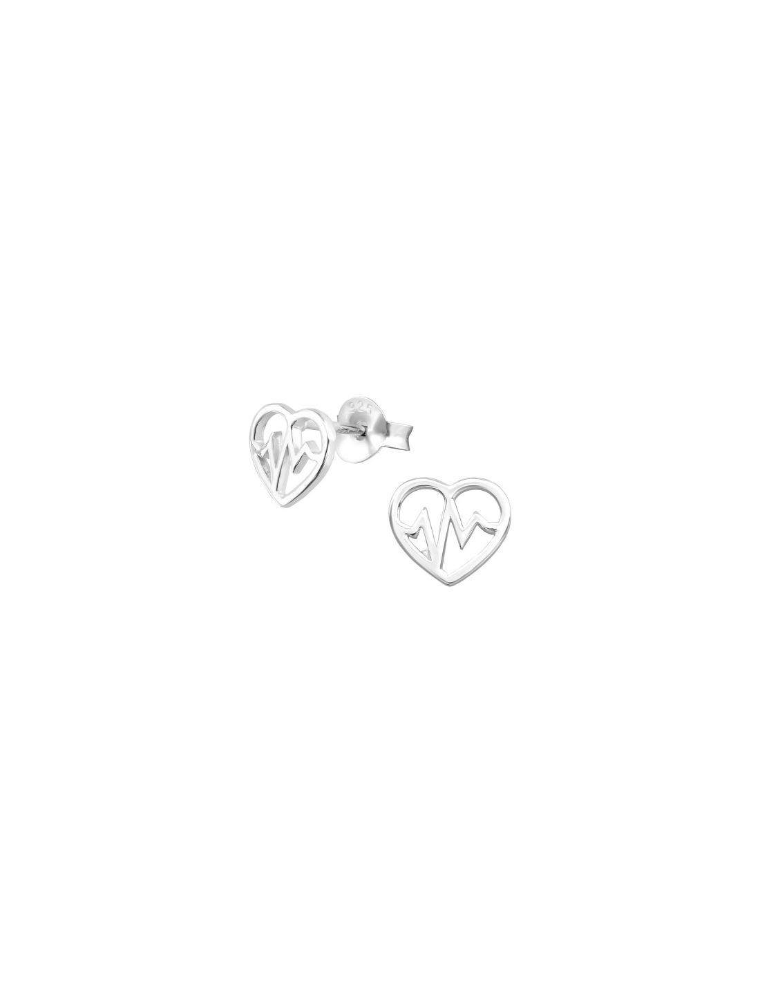 Aros de Plata Heartbeat -