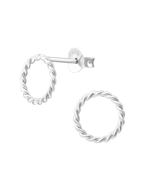 Aros de Plata Twisted -