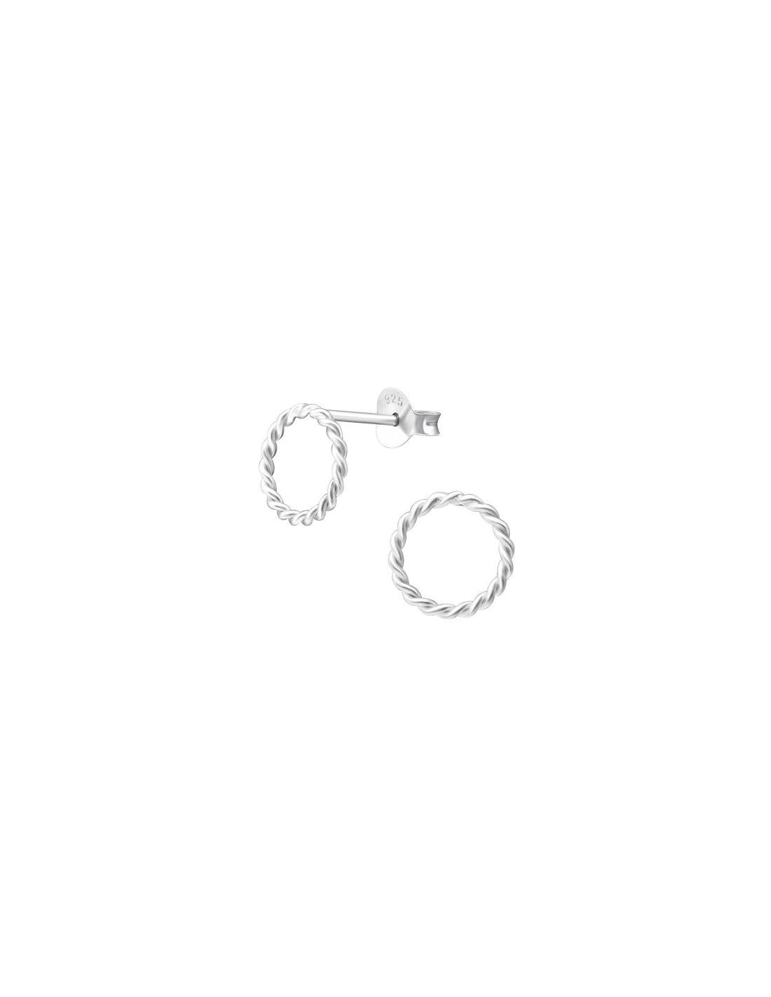 Aros de Plata Twisted -