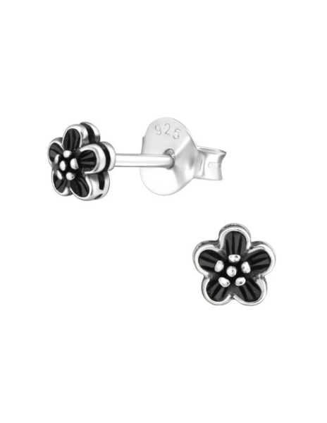 Aros de Plata Flower -