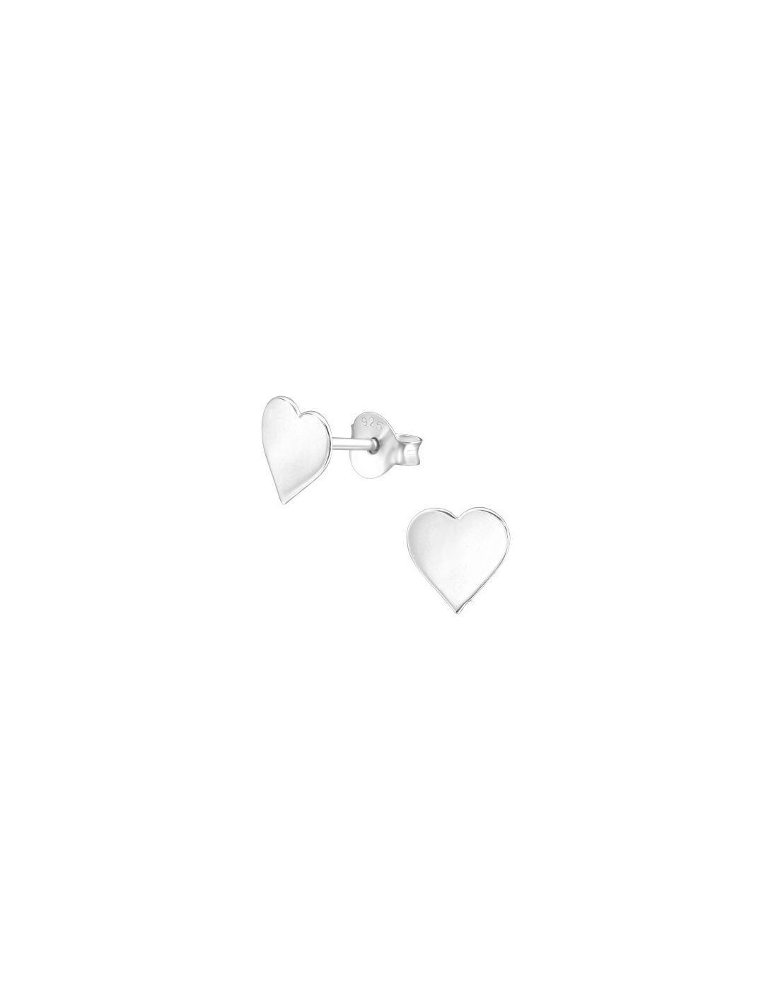 Aros de Plata Heart -