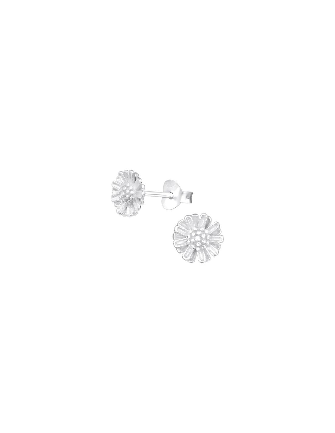 Aros de Plata Flower -