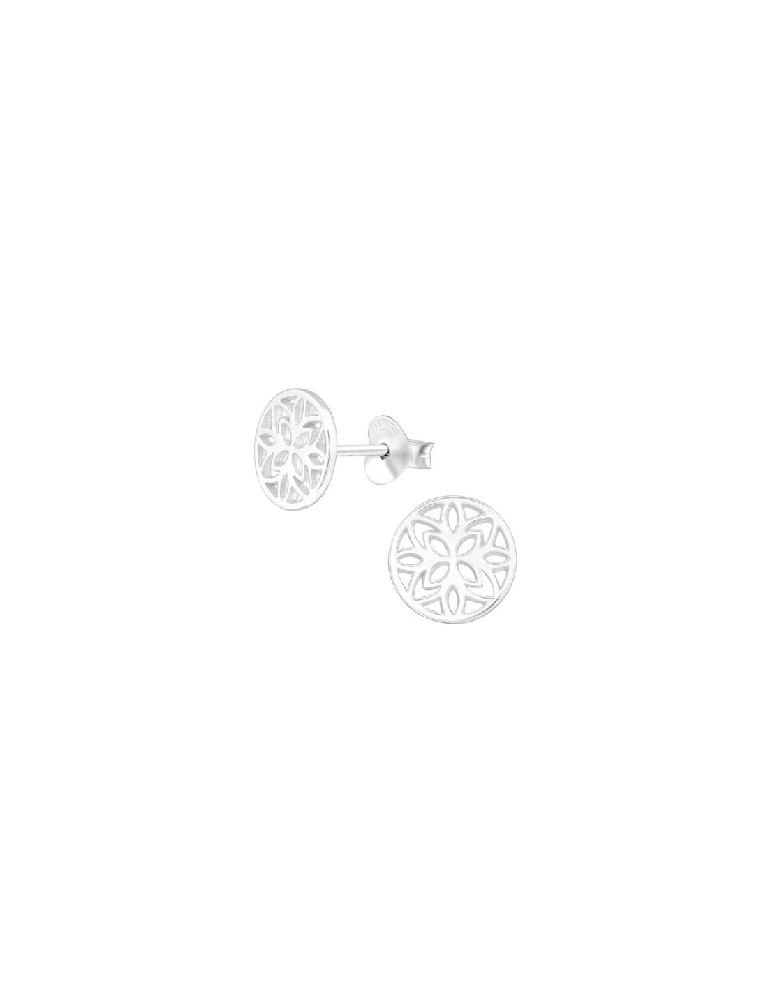 Aros de Plata Flower -