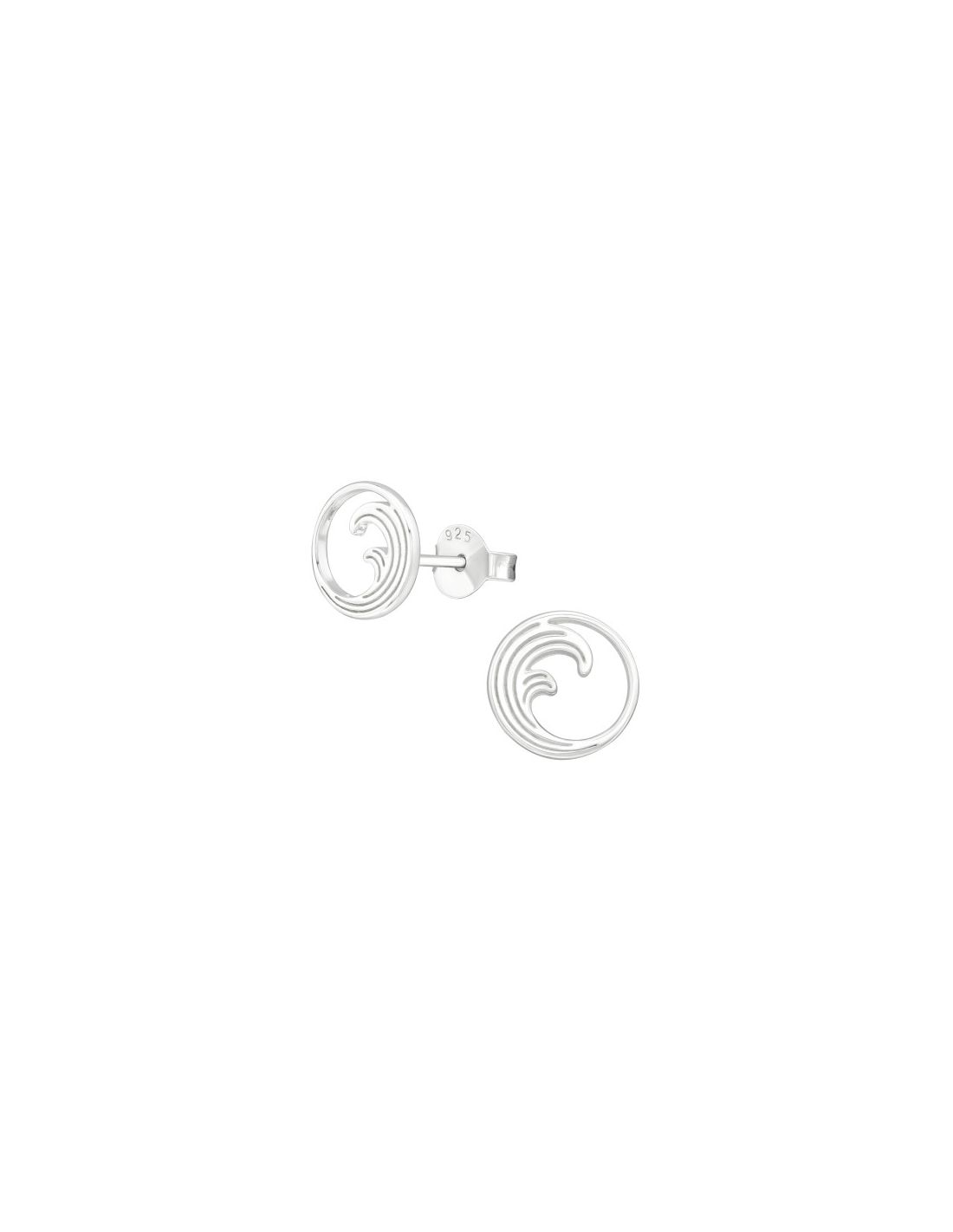 Aros de Plata Wave -
