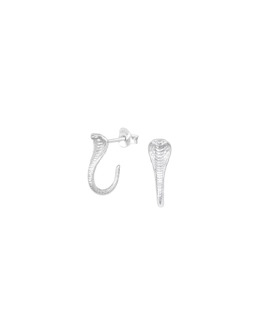 Aros de Plata Cobra -