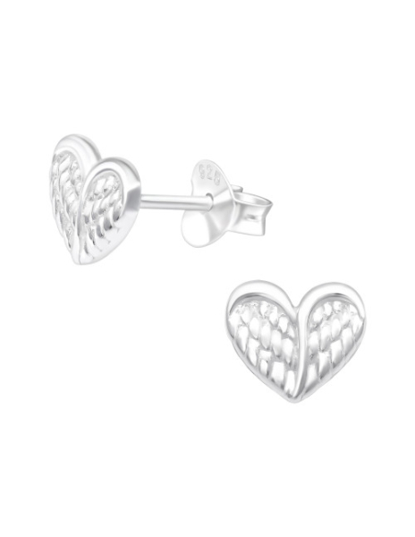 Aros de Plata Heart -