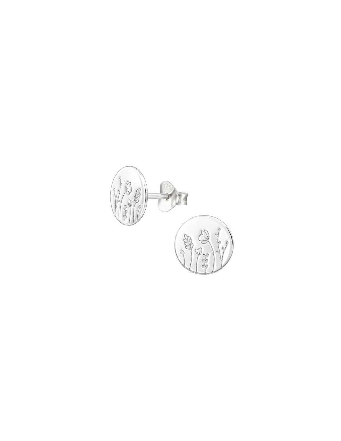 Aros de Plata Flower -