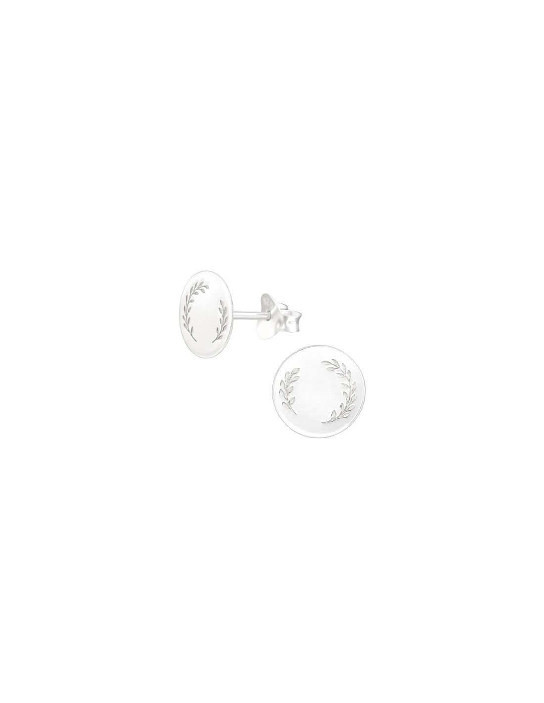 Aros de Plata Leaf -