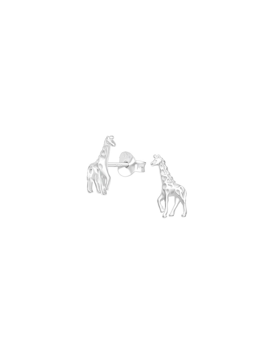 Aros de Plata Giraffe -