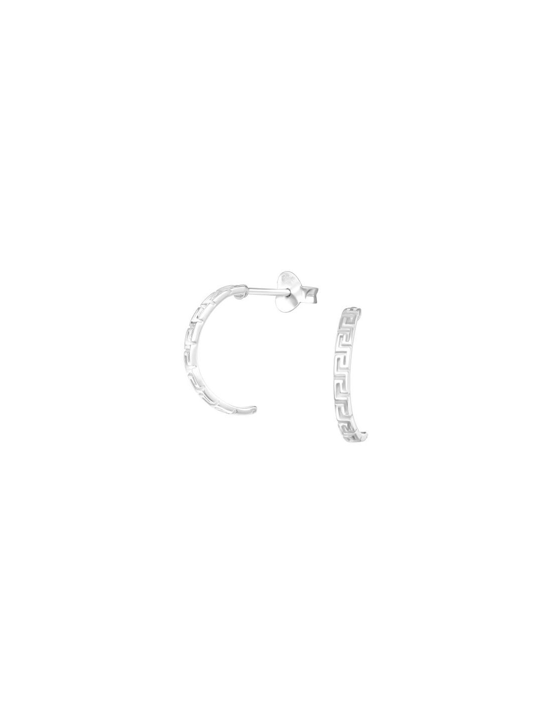Aros de Plata Half Hoop -