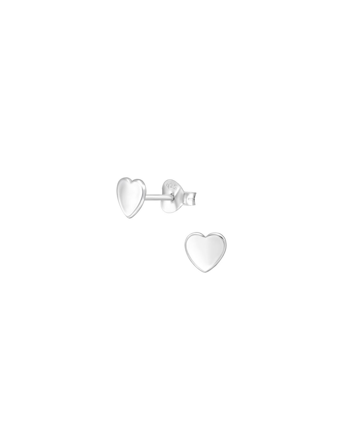 Aros de Plata Heart -