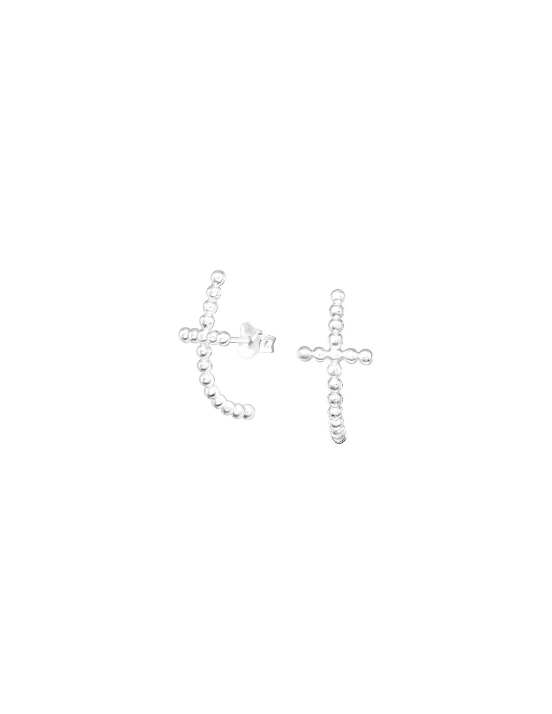 Aros de Plata Cross -