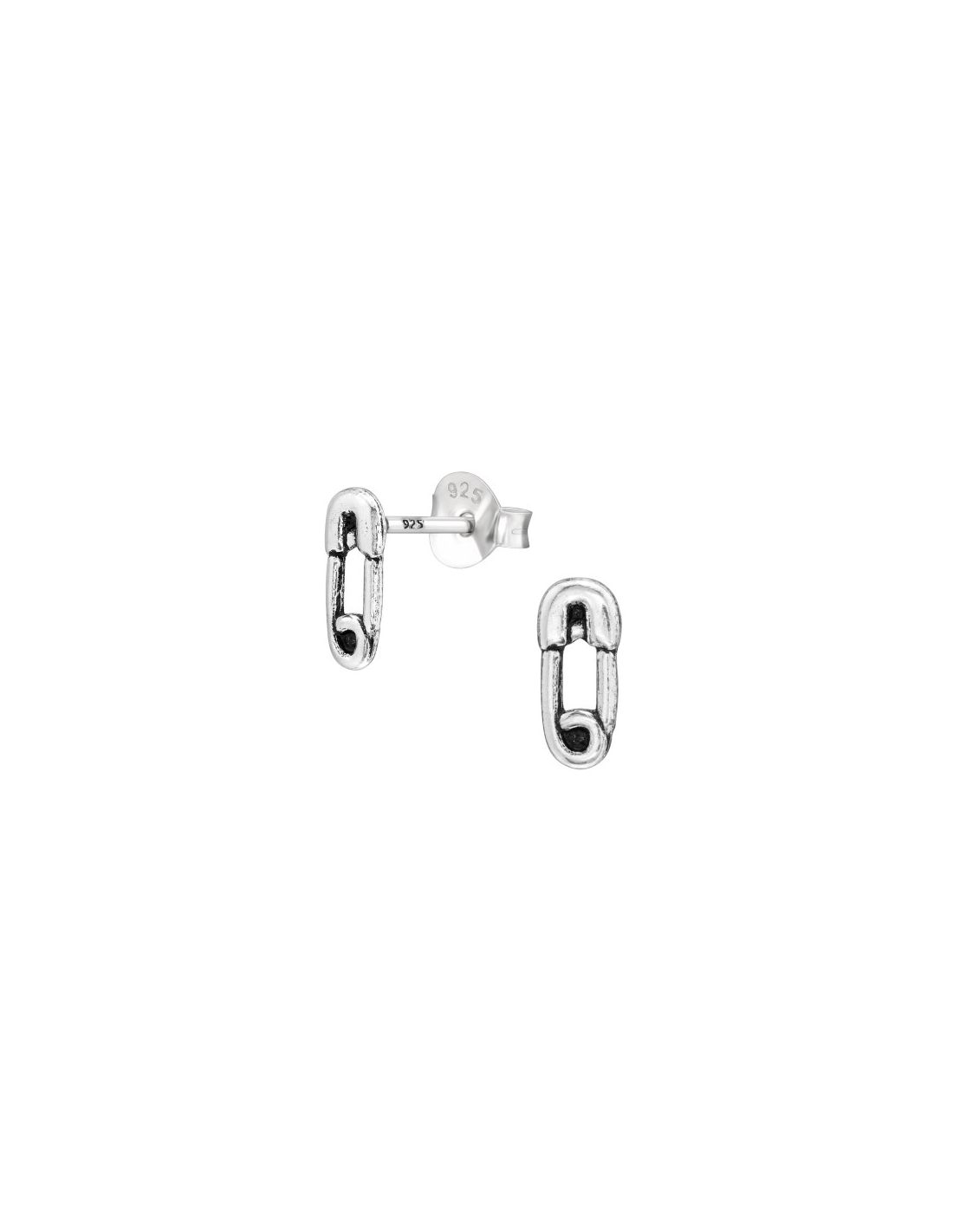 Aros de Plata Safety Pin -