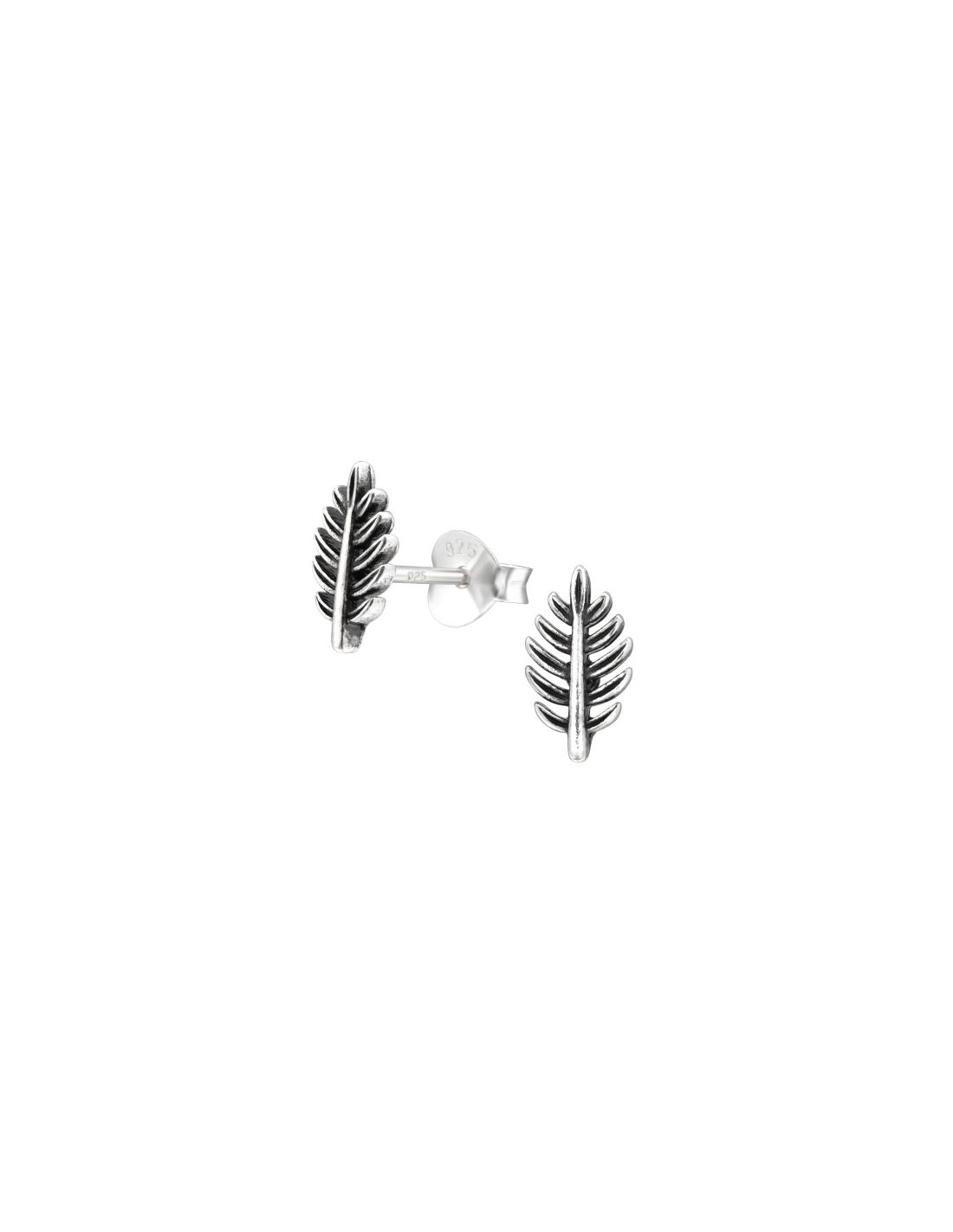 Aros de Plata Leaf -
