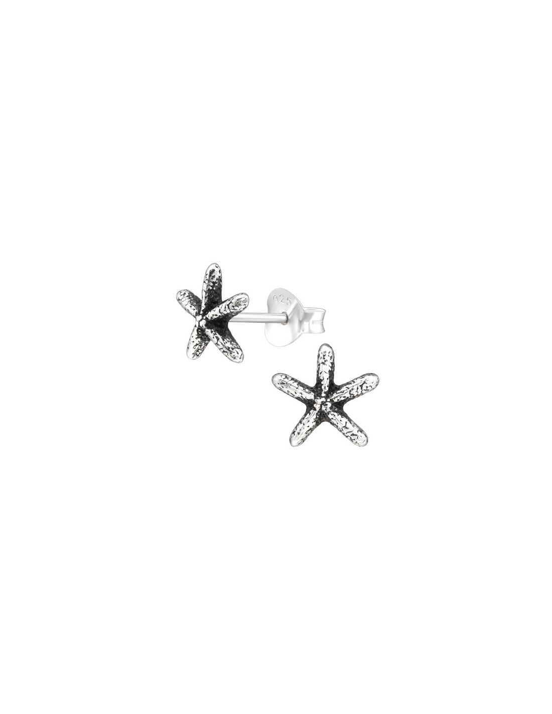 Aros de Plata Starfish -