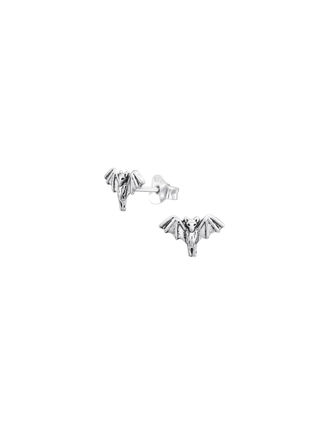 Aros de Plata Bat -