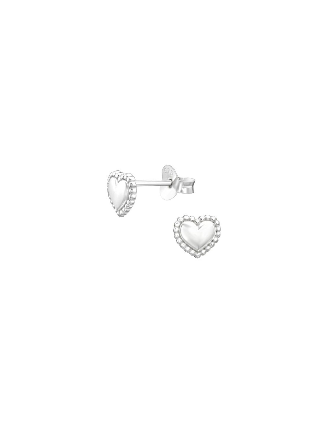 Aros de Plata Hearts -