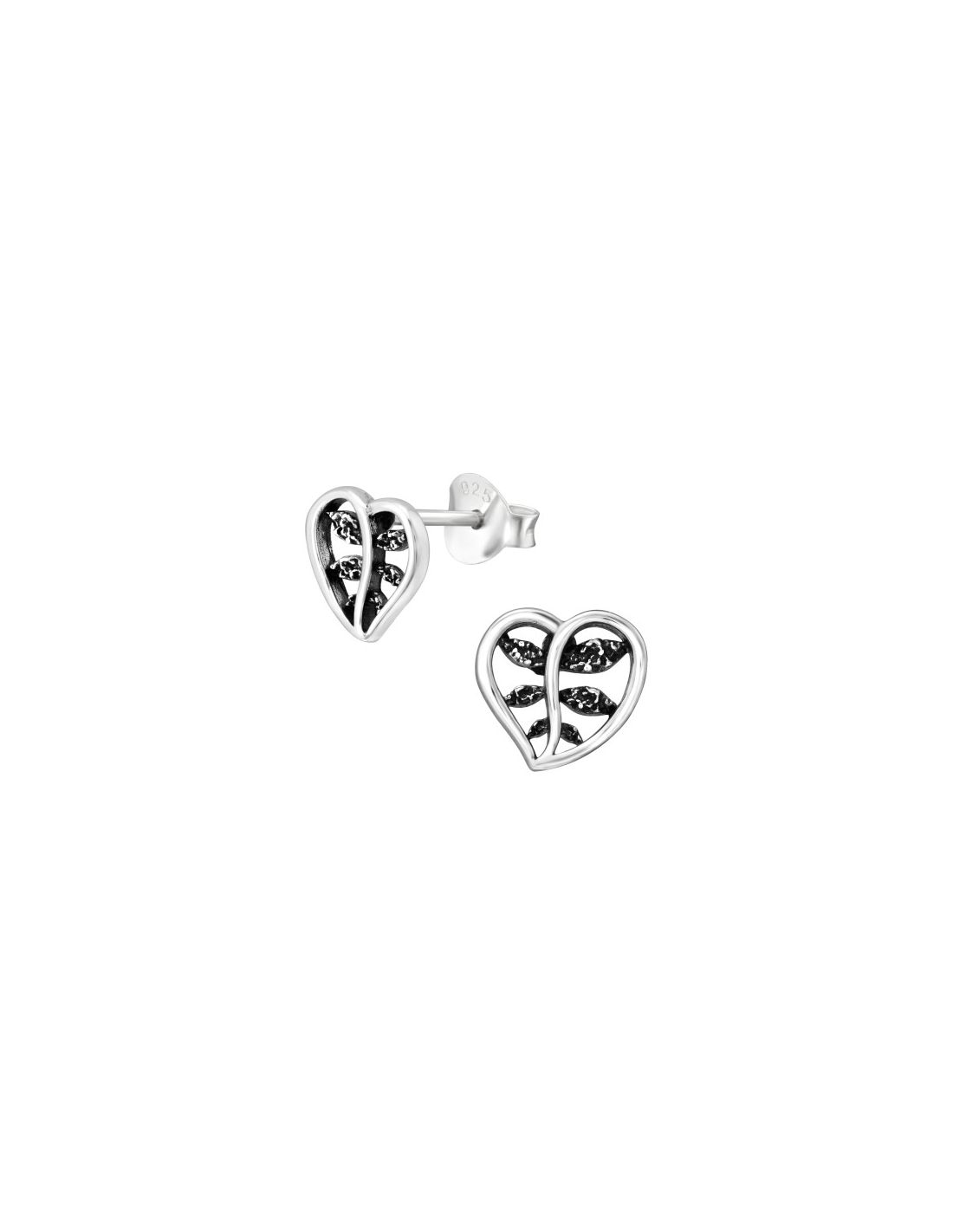 Aros de Plata Leaf -