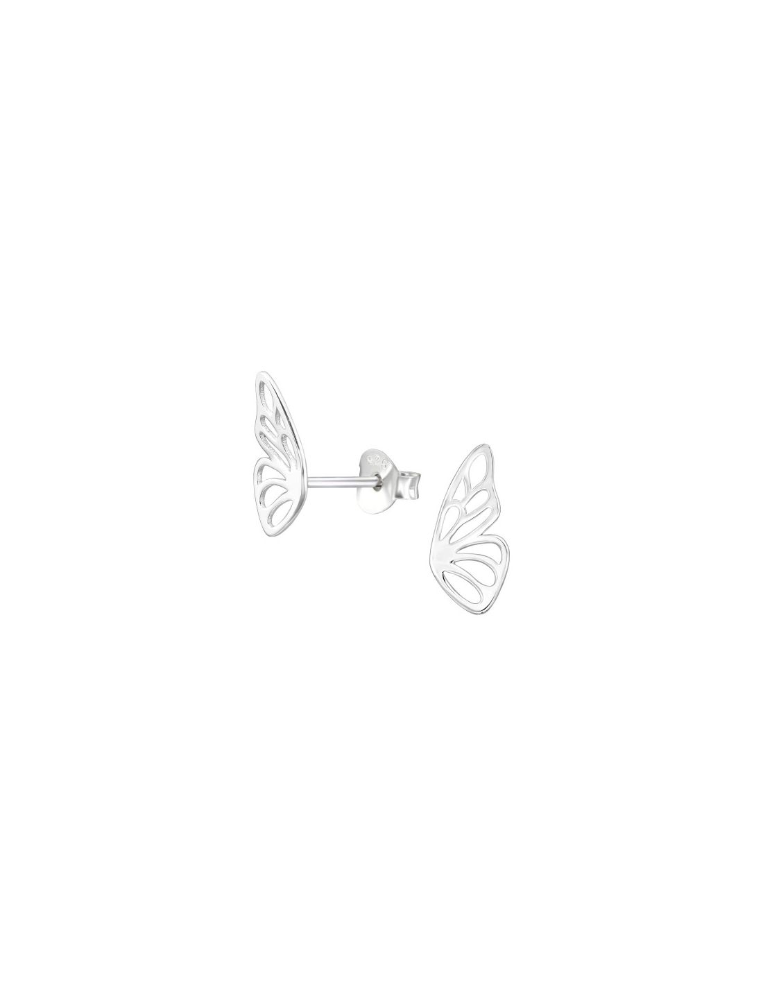 Aros de Plata Laser Cut Butterfly -