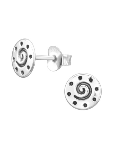 Aros de Plata Spir Shell -