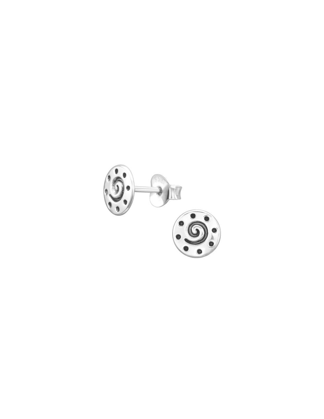 Aros de Plata Spir Shell -