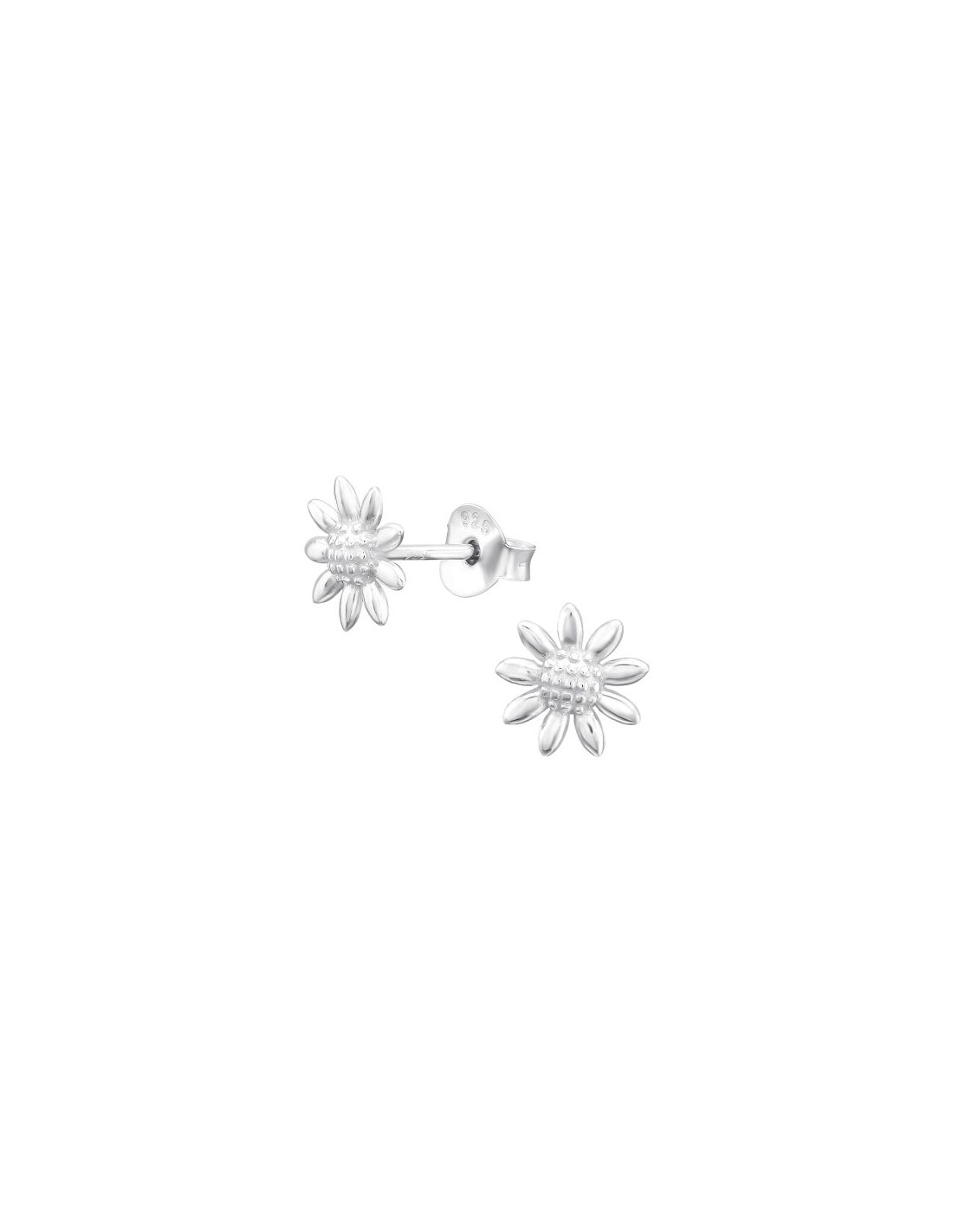 Aros de Plata Sunflower -