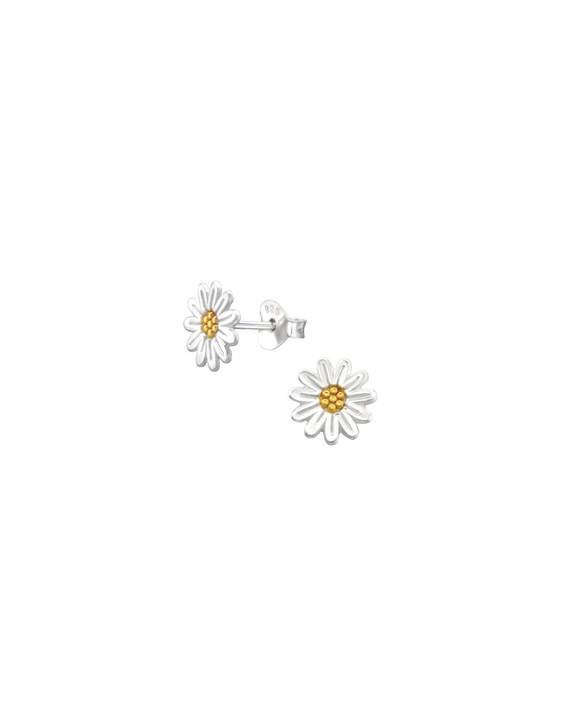 Aros de Plata Sunflower -