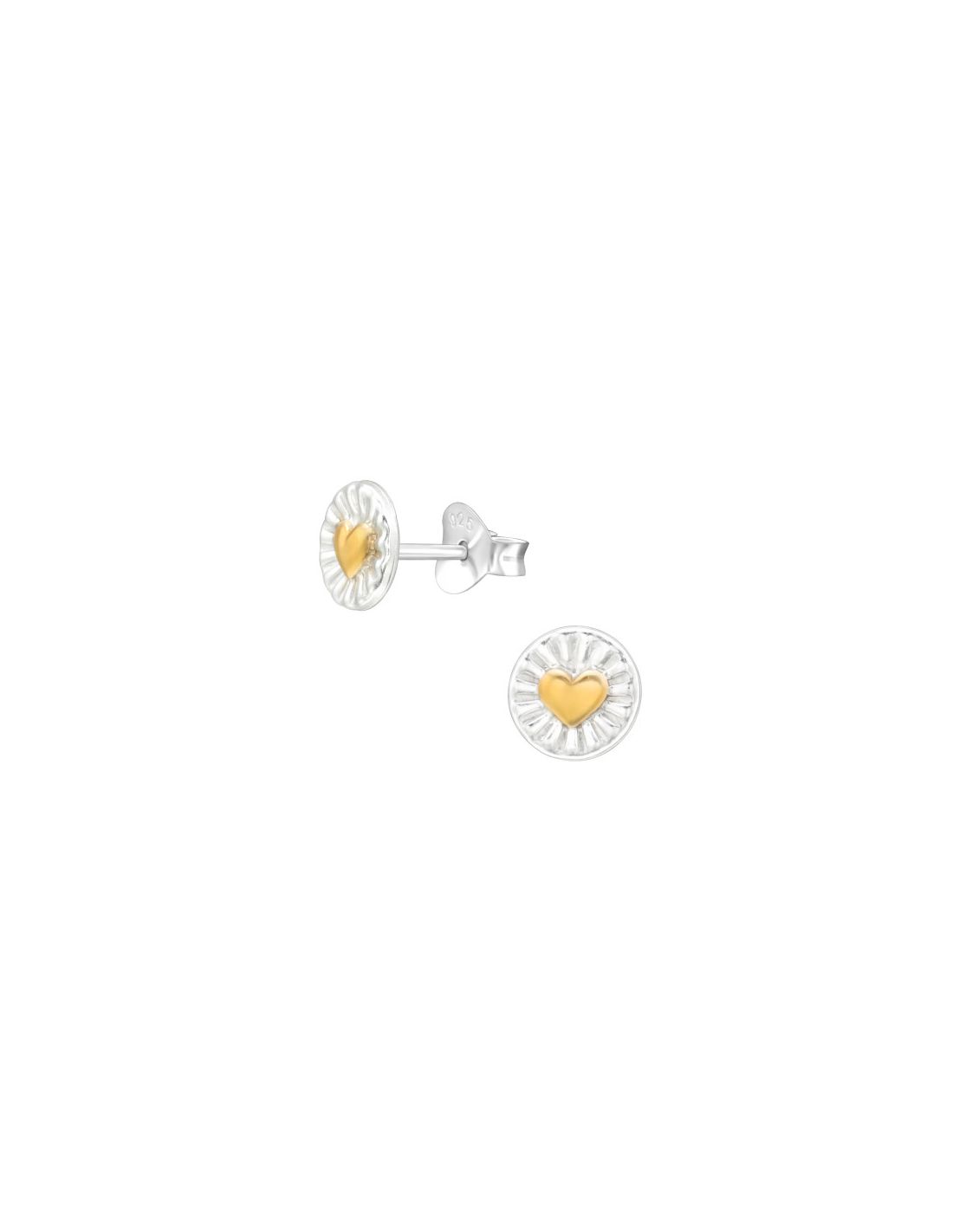 Aros de Plata Heart -