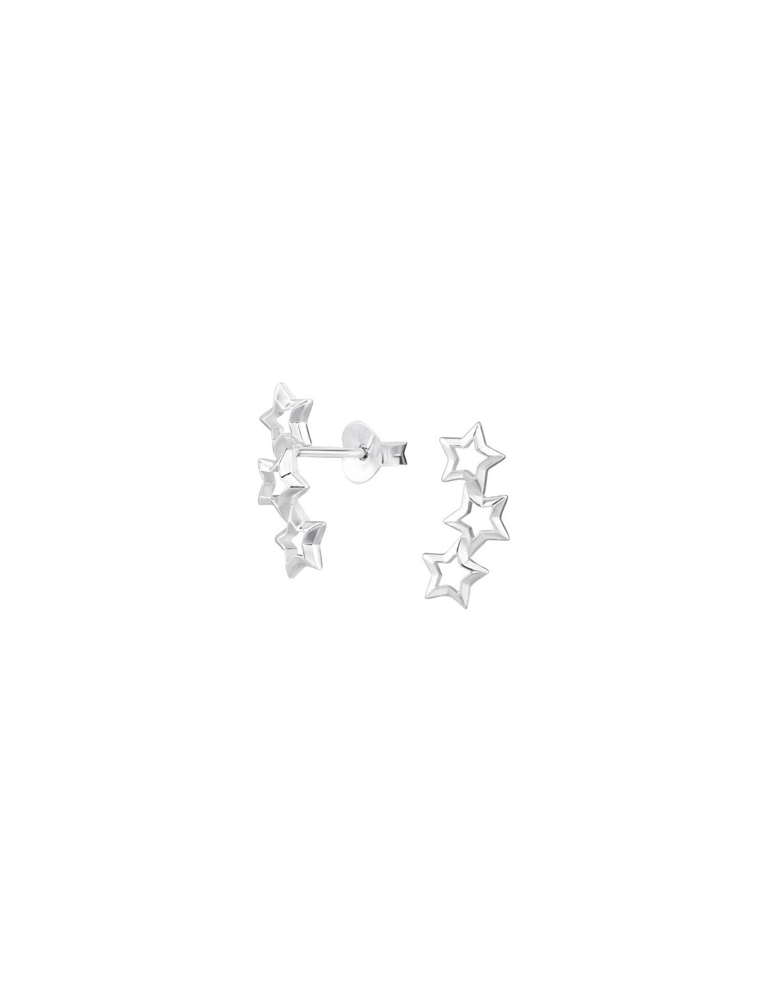 Aros de Plata Triple Star -