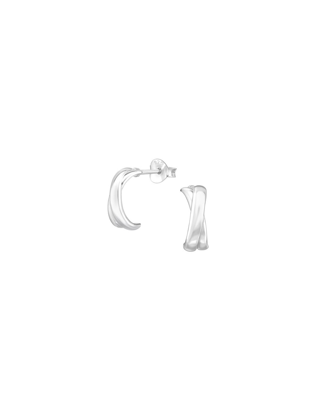 Aros de Plata Half Hoop -