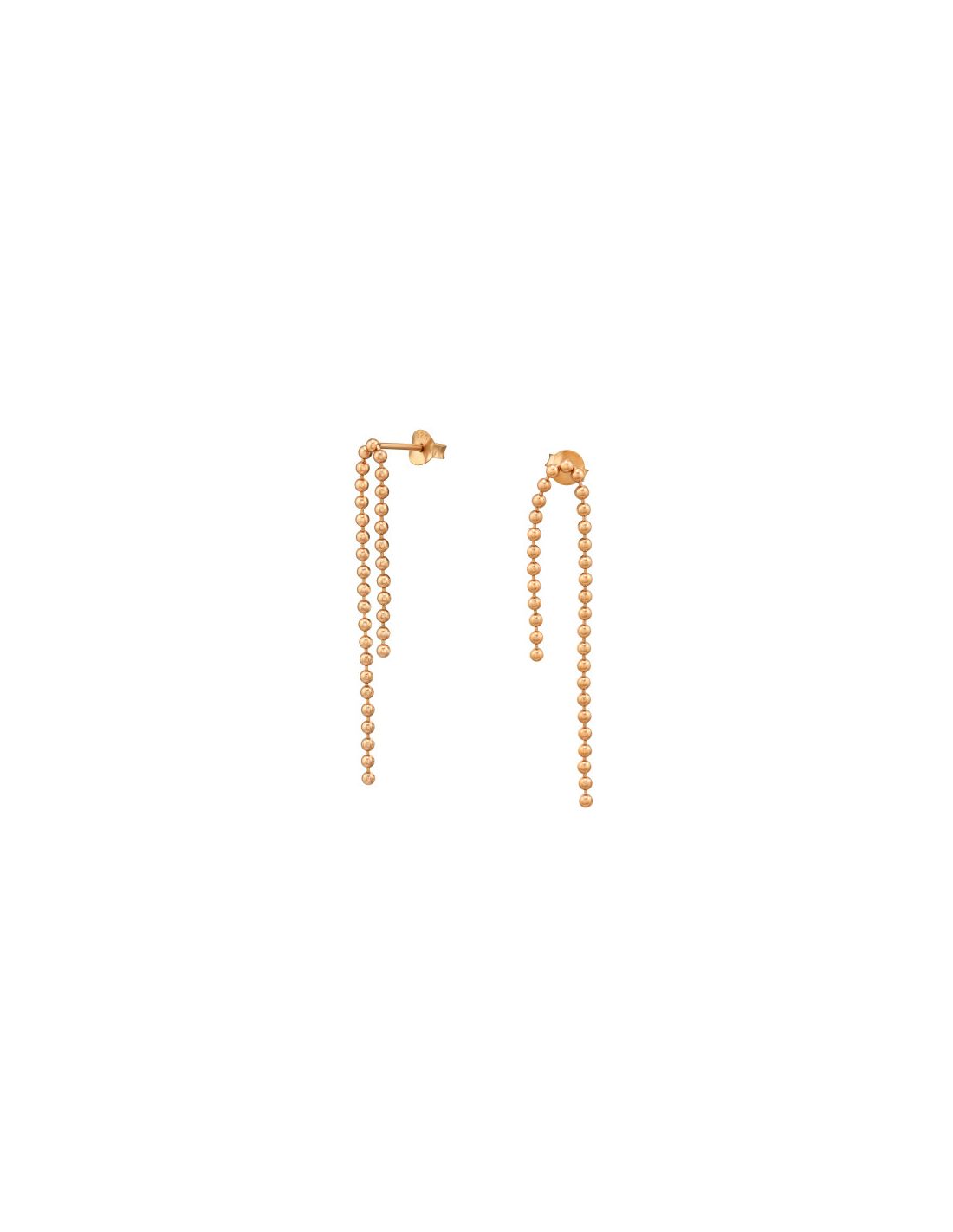 Aros de Plata Ball Chain -